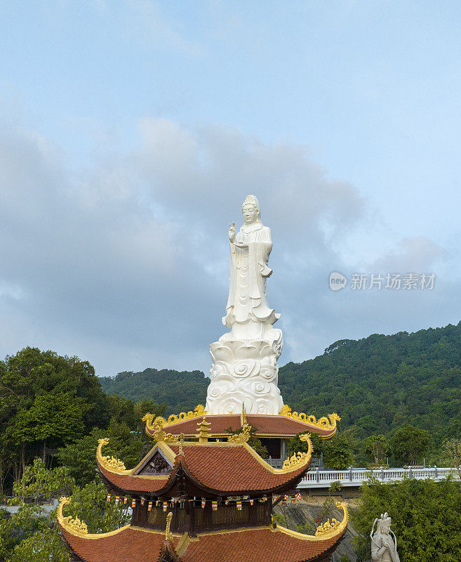 何国塔，一个著名的精神寺庙，富国岛，江西省