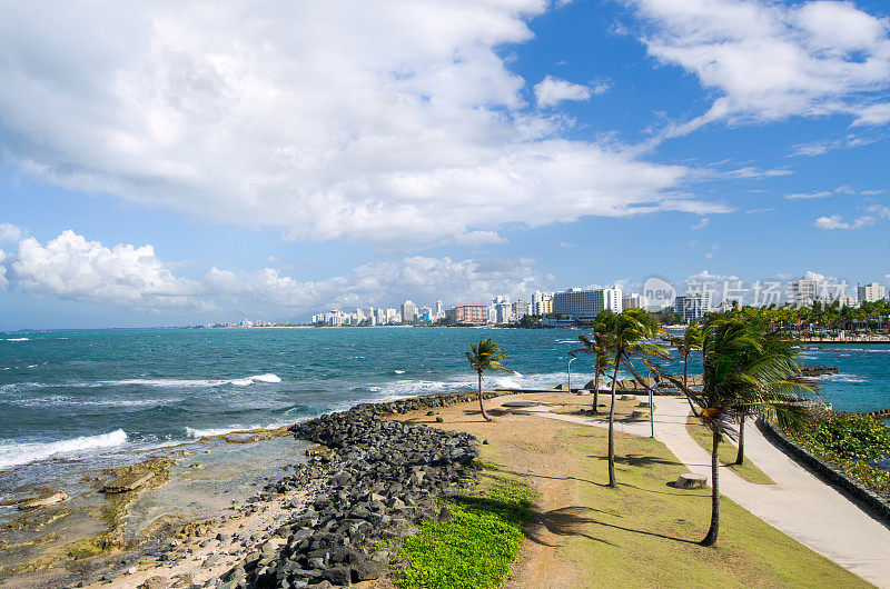 波多黎各圣胡安的公园和海滩