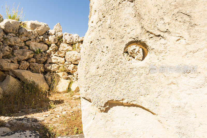 《Ġgantija寺庙在Xagħra,戈佐