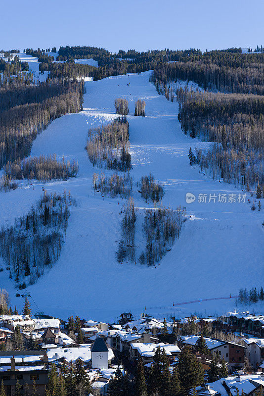 美国科罗拉多州维尔冬季滑雪