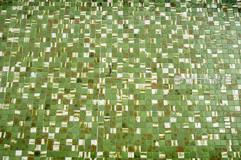 绿色的马赛克瓷砖