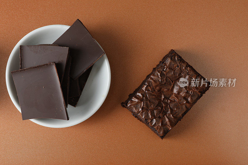 布朗尼和巧克力方块