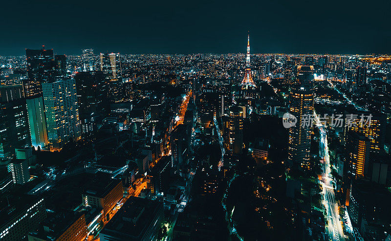 日本东京鸟瞰图