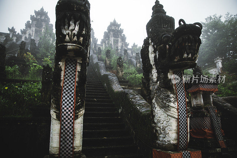 巴厘岛的传统印度教寺庙