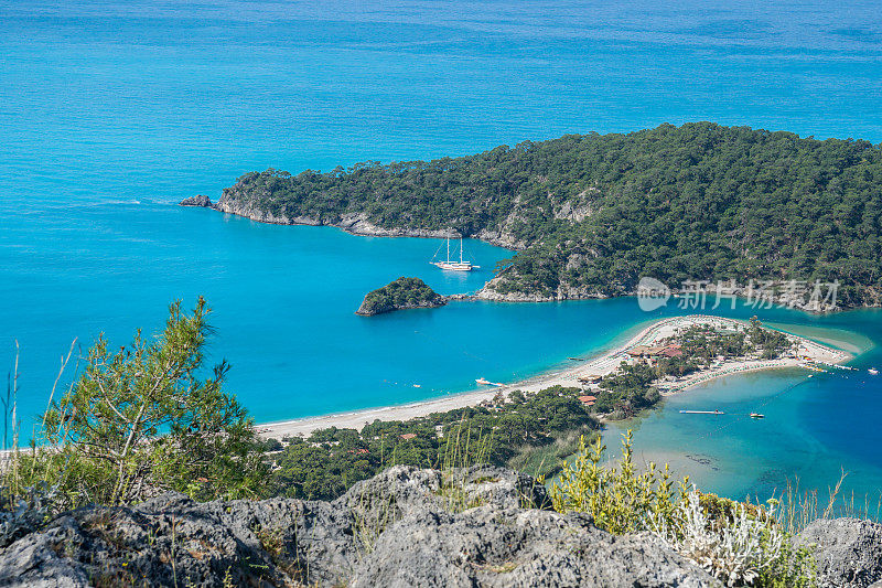 ?lüdeniz海滩，来自土耳其Fethiye。