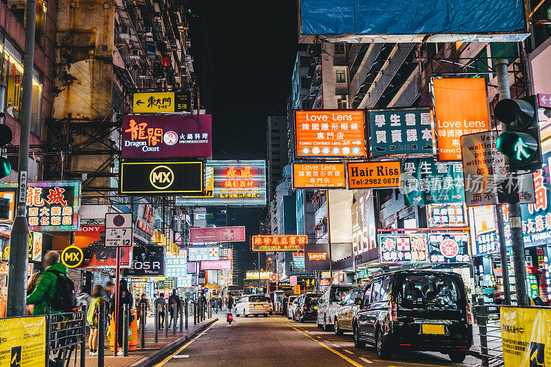 香港的商业街