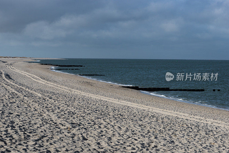 北海Sylt岛的海滩