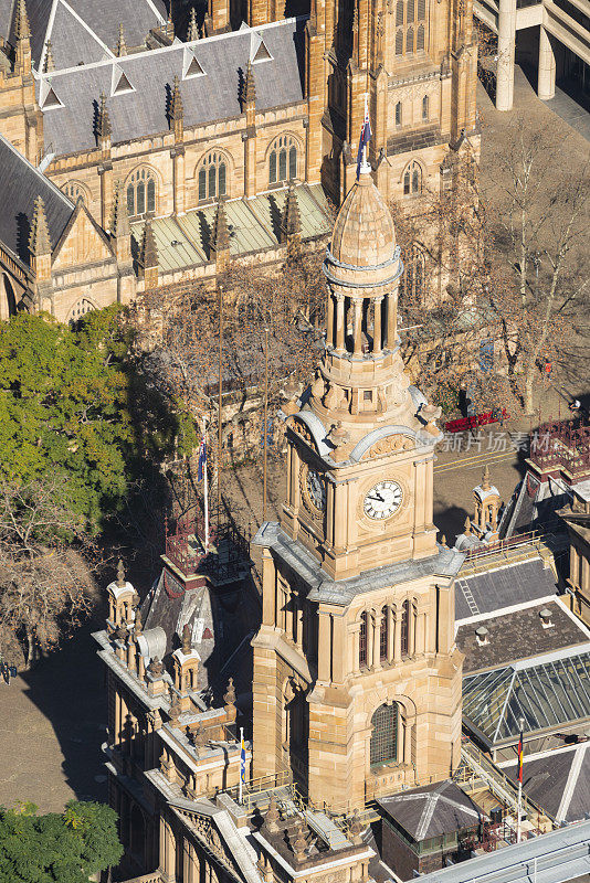 悉尼市政厅，高架景观