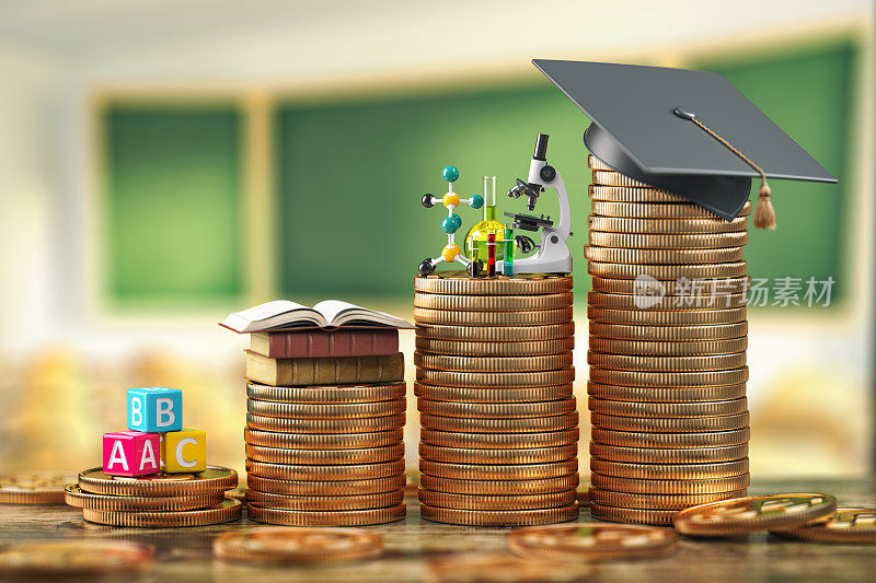 教育成本取决于学校和大学的水平。奖学金、教育贷款、知识概念投资、毕业纪念币上限。