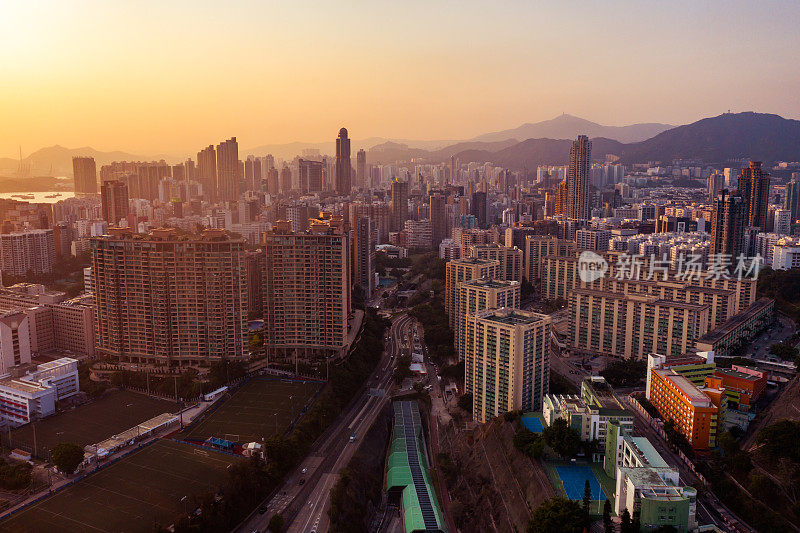 香港九龙的住宅大厦