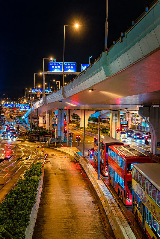 上环缆车道上的香港街景