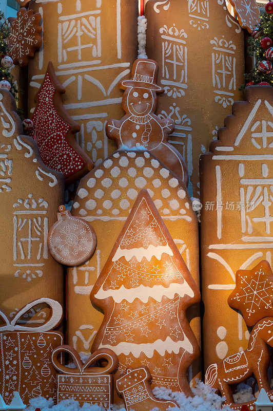 圣诞姜饼屋饼干装饰