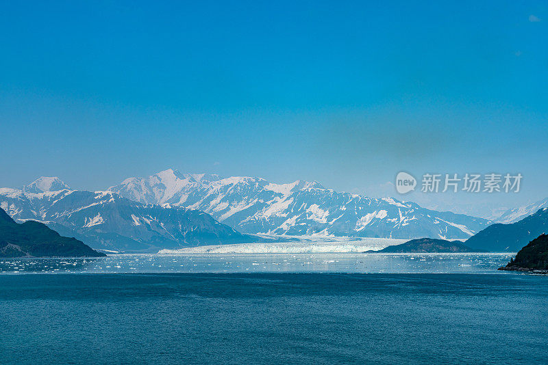 哈伯德冰川景观，阿拉斯加，美国