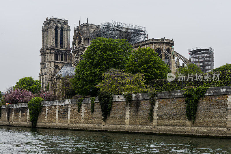 巴黎圣母院火灾后一天，从2019年4月15日开始