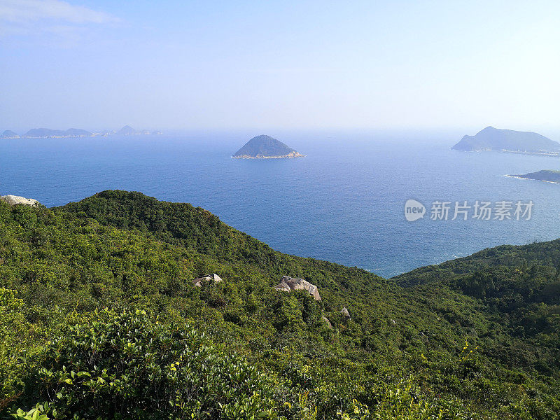 香港新界大岭东山顶全景