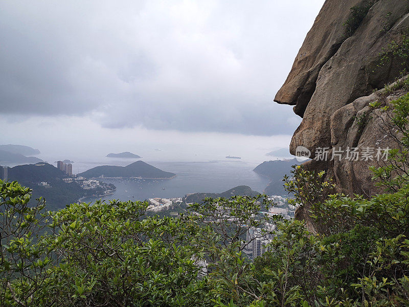 香港尼科尔臣山的岩层