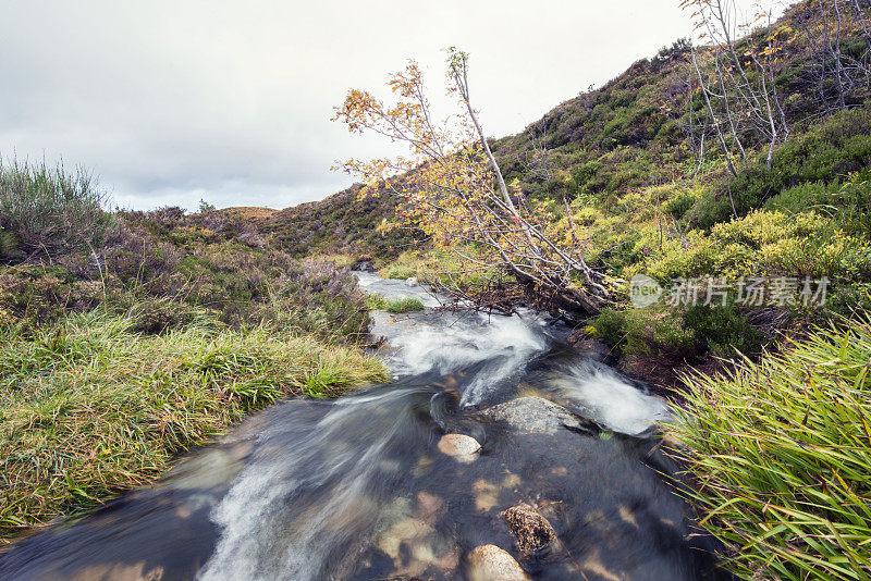 凯恩戈姆山脉瀑布，苏格兰国家公园