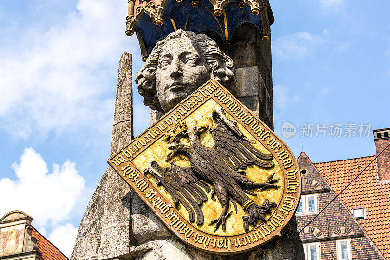 德国不来梅的罗兰雕像