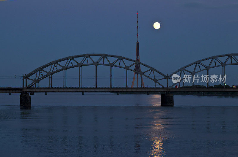 横跨道加瓦河的铁路桥