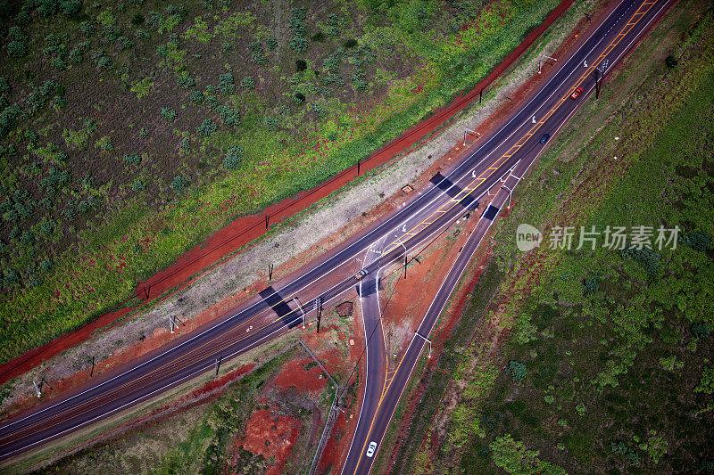 夏威夷岛高速公路交汇处