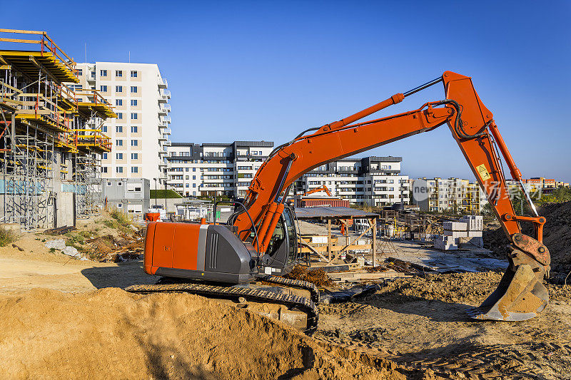 新公寓楼正在建设中