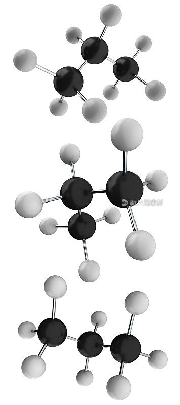 丙烷分子C3H8