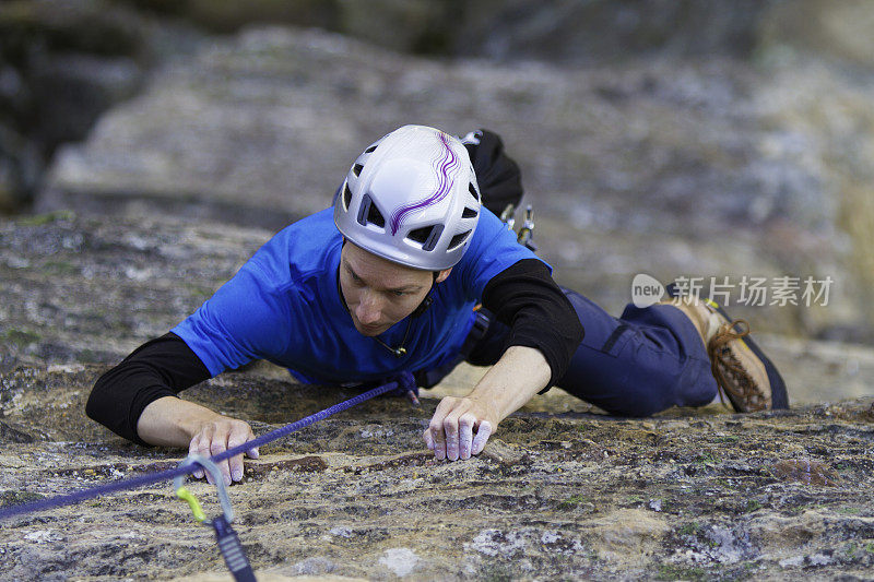 男性Rockclimber