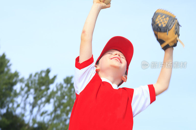 棒球-快乐胜利男孩