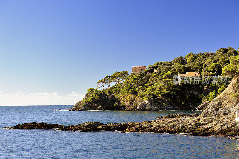 蔚蓝海岸的海景