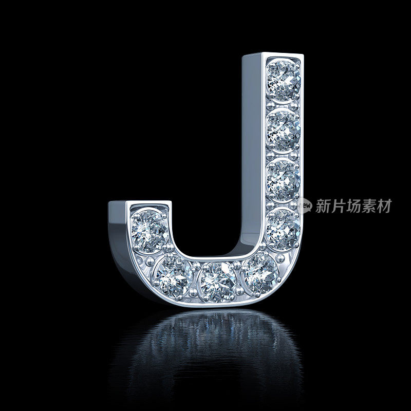 字母J菱形