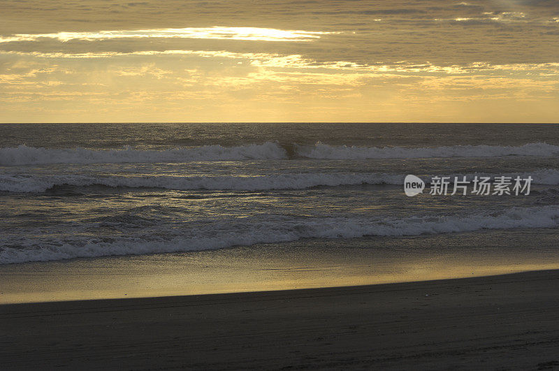 中美洲日落海滩