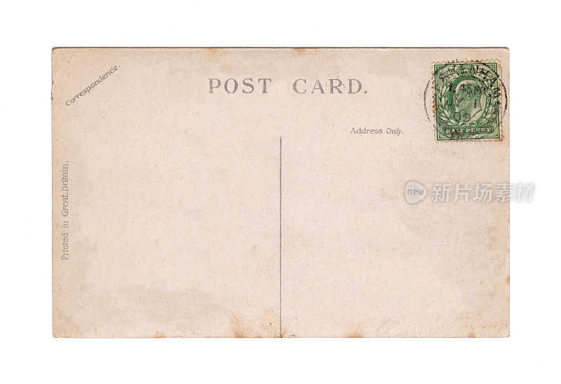 空白明信片:爱德华七世统治时期