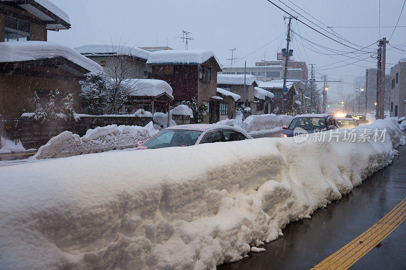 日本下大雪