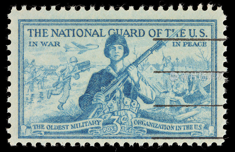 美国国民警卫队邮票