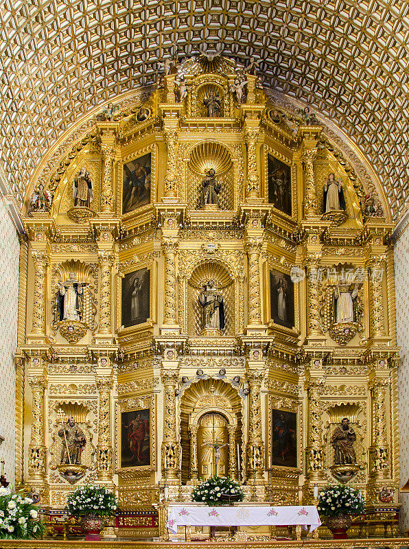 墨西哥瓦哈卡州圣多明各古兹曼神庙祭坛