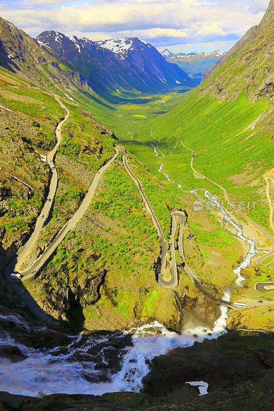 巨魔阶梯山路，挪威，斯堪的纳维亚