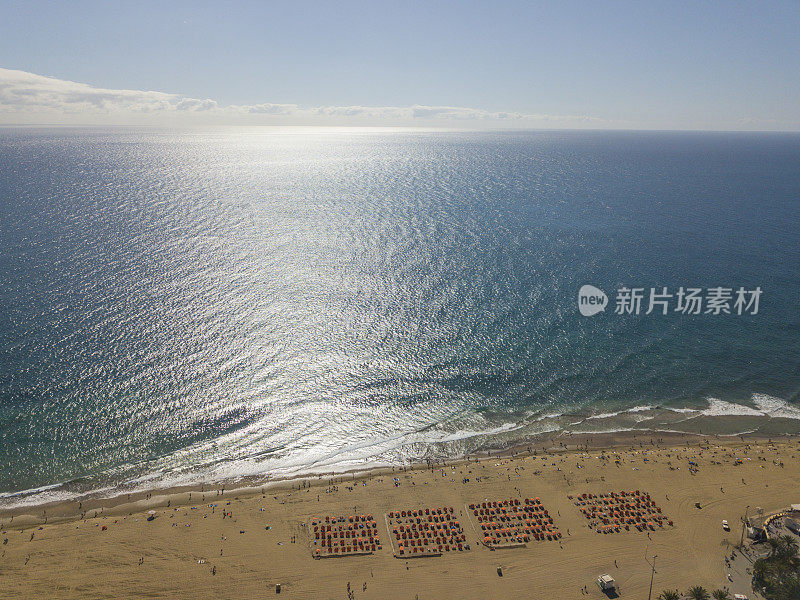 马斯帕洛马斯海滩，格兰卡纳利亚，西班牙