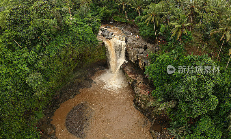 瀑布瀑布，印度尼西亚巴厘岛