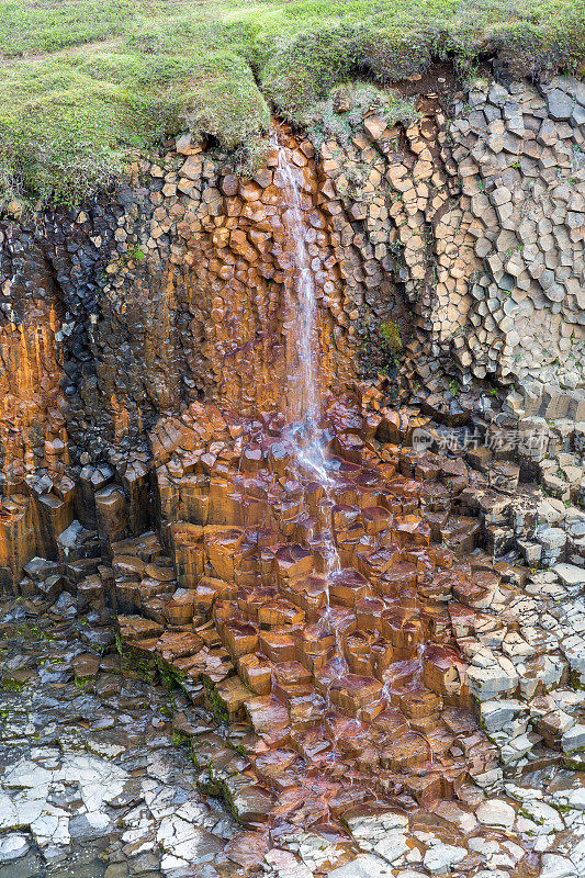 Studlagil玄武岩峡谷