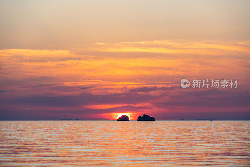 日出渡口的风景