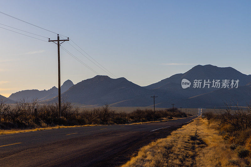 南加州公路山脉电线