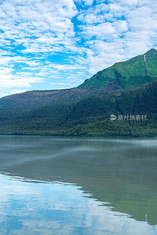 阿拉斯加朱诺的门登霍尔湖景