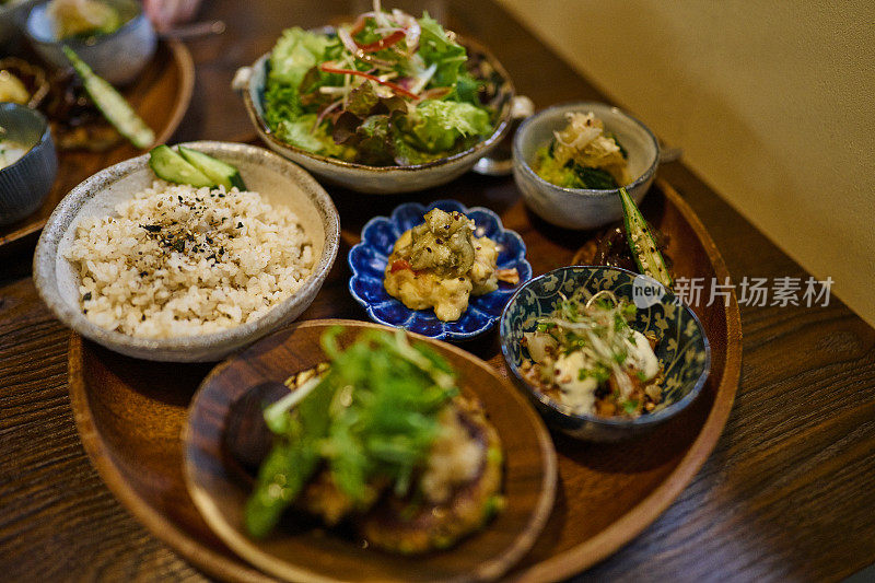 有机蔬菜素食餐盘午餐