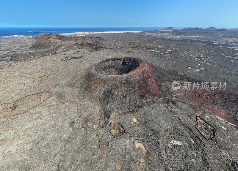 加那利群岛富埃特文图拉火山口