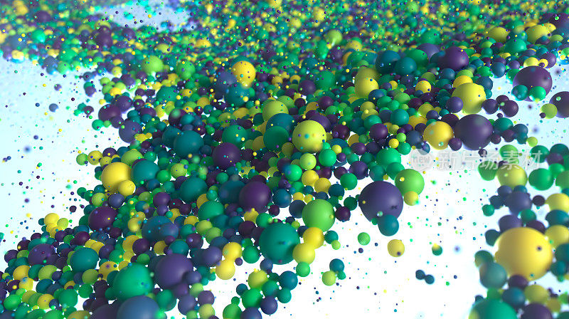 抽象的彩色球体背景