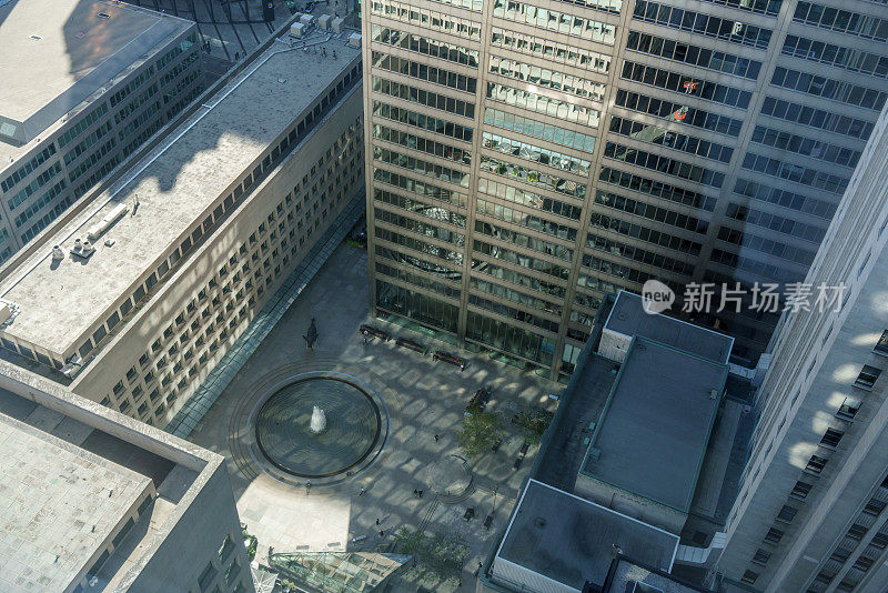 高角度的办公大楼，多伦多，安大略省，加拿大