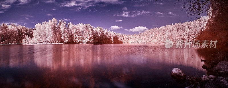 红外湖全景