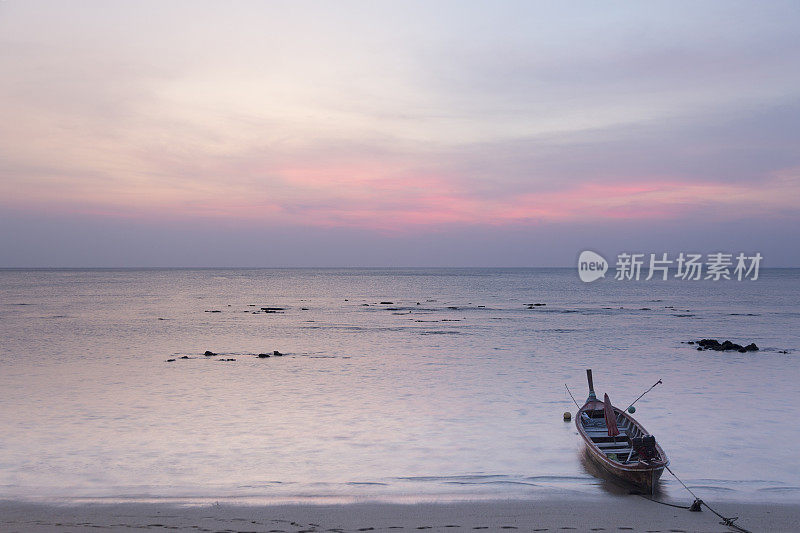 海滩的黄昏