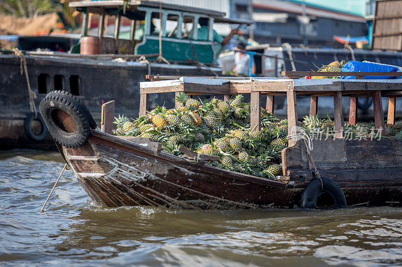 越南湄公河三角洲能有水上市场吗