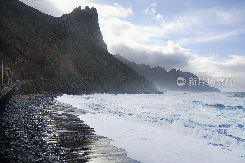 塔加纳海滩，特内里费岛。